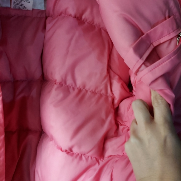 1st Down Vintage Coral Pink Nylon Duck Down Blend Full Zip Jacket - Picture 8 of 16